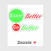 Beter weten, beter sticker doen (Vel)