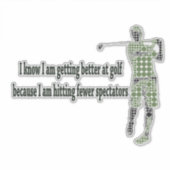 Beter worden op Golf Sticker (Voorkant)