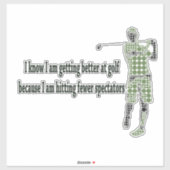 Beter worden op Golf Sticker (Vel)