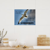 Beter zijn dan iedereen is hard werken (L) Poster (Keuken)