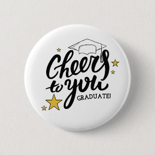 Betere Afstuderen Graphics Beste Graduation Party Ronde Button 5,7 Cm