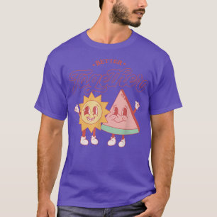 Betere combinatie Funny Sun & Pizza Love is Love L T-shirt