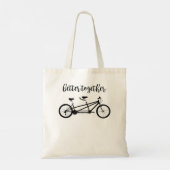 Betere combinatie van tandem cycli tote bag (Achterkant)