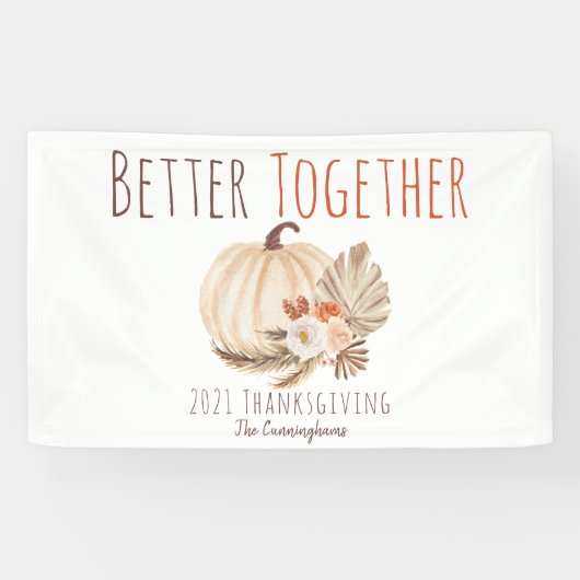 Betere gezamenlijke Thanksgiving Spandoek (Horizontaal)