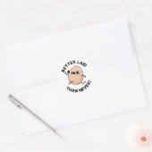 Betere hulp dan nooit grappige eicspun ronde sticker (Envelop)