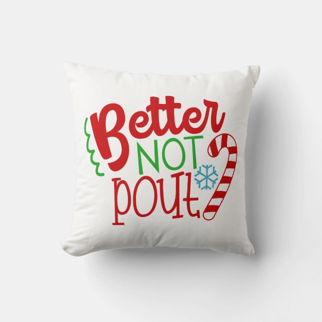 Betere niet met kerstadewoorden, decor kussen (Voorkant)