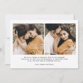 Betere samenwerking | Boho Multi Photo Verloving Aankondiging (Achterkant)