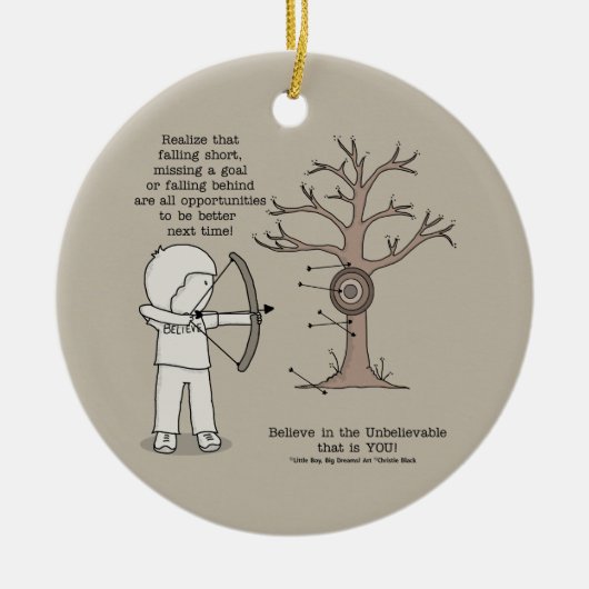 Betere volgende keer keramisch ornament (Voorkant)