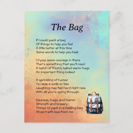 Beterschap Gedicht Briefkaart (Voorkant)