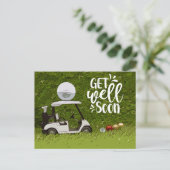 Beterschap Golfer Briefkaart (Staand voorkant)