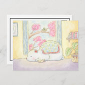 beterschap ijsbeer konijn aquarel briefkaart (Voorkant / Achterkant)