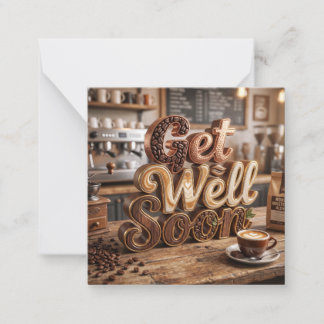 Beterschapkaart voor Espresso koffieliefhebber #2 Notitiekaartje