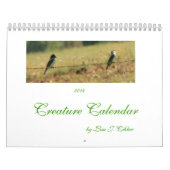 Bêtes et oiseaux du calendrier 2014 de créature (Protection)