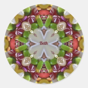 BETH ~ EASTER SNOEP ~ ~ RONDE STICKER