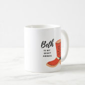Beth est mon esprit animal café Mug (Devant droit)