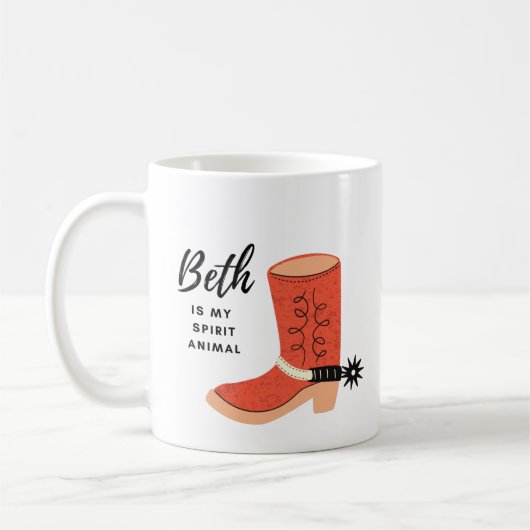 Beth est mon esprit animal café Mug (Gauche)