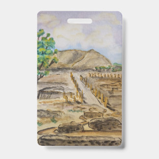 Beth Shean Bagage Label Badge