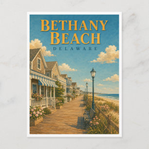 Bethany Beach Delaware Boardwalk GeoSaga Briefkaart