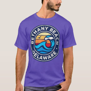 Bethany Beach Delaware DE  Nautische golven D T-shirt