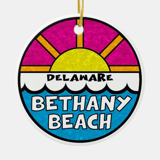 Bethany Beach Delaware Keramisch Ornament (Voorkant)