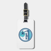 Bethany Beach Delaware Palm Tree Vogels Bagagelabel (Voorkant verticaal)