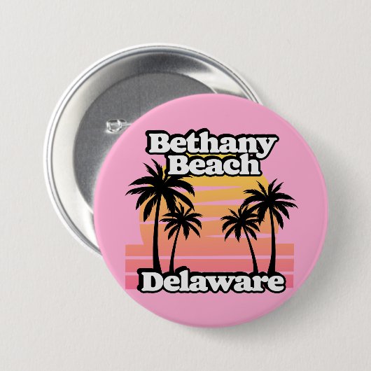 Bethany Beach Delaware Ronde Button 7,6 Cm (Voorkant /achterkant)