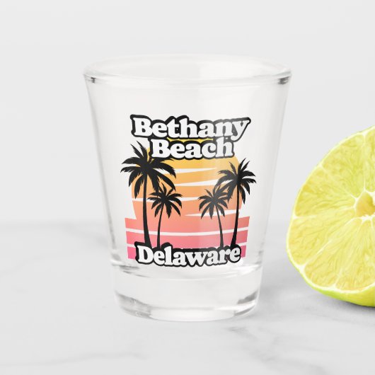 Bethany Beach Delaware Shot Glas (Voorkant)