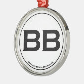 Bethany Beach Metalen Ornament (Links)