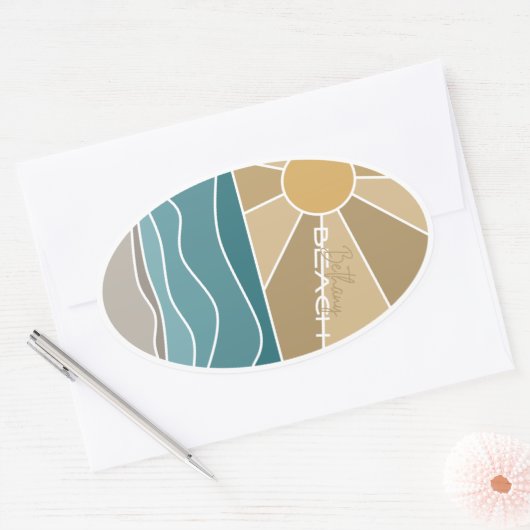Bethany Beach Sticker imperméable (Enveloppe)