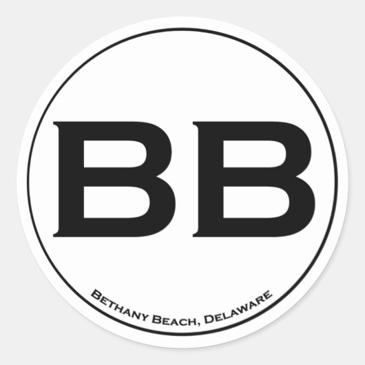 Bethany Beach Stickers (Voorkant)