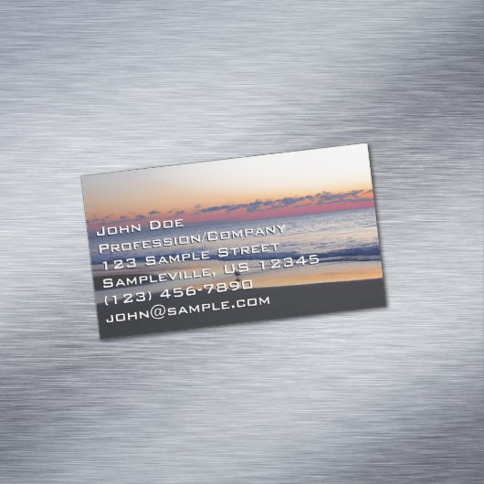 Bethany Beach Sunrise I Magnetisch Visitekaartje (Voorbeeld)