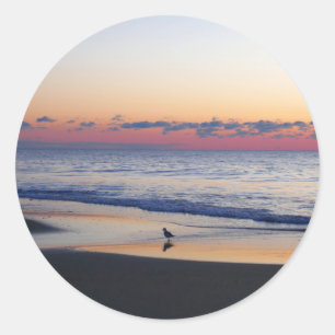 Bethany Beach Sunrise I Ronde Sticker