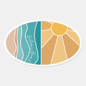 Bethany Beach Sunset Sticker (Voorkant)