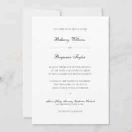 Bethany katholieke huwelijksuitnodigingen met RSVP Kaart