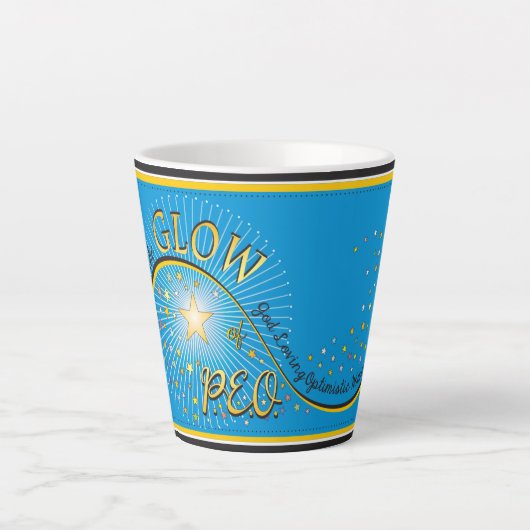 BeTheGlowOfPEO Latte Mug (Devant)