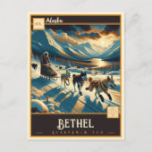 Bethel, Alaska | Carte postale Vintage (Devant)