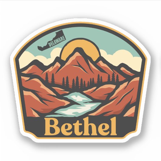 Bethel, Delaware Sticker (Voorkant)