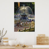 Bethesda Fountain NYC - Poster (Keuken)