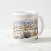 Béthléem dans la neige Jumbo Mug – Sérénité (Devant droit)