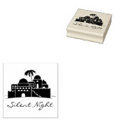 Bethlehem Christmas Sentiment Rubber Art Stamp Rubberstempel (Gestempeld)
