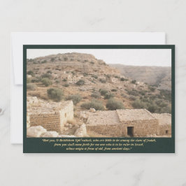 Bethlehem Ephrathah—Micah 5:2 Biblical Art Kaart