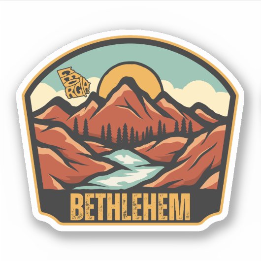 Bethlehem, Georgië Sticker (Voorkant)