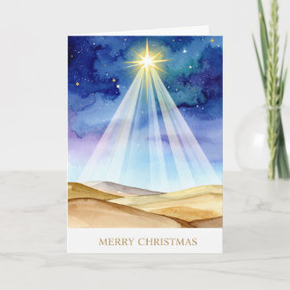 Bethlehem Nachtelijke Ster Kerstvakantie Kaart