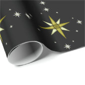Bethlehem Night Shining Stars Cadeaupapier (Rol Hoek)