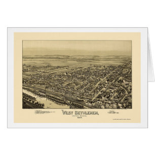 Bethlehem occidental, carte panoramique de PA -