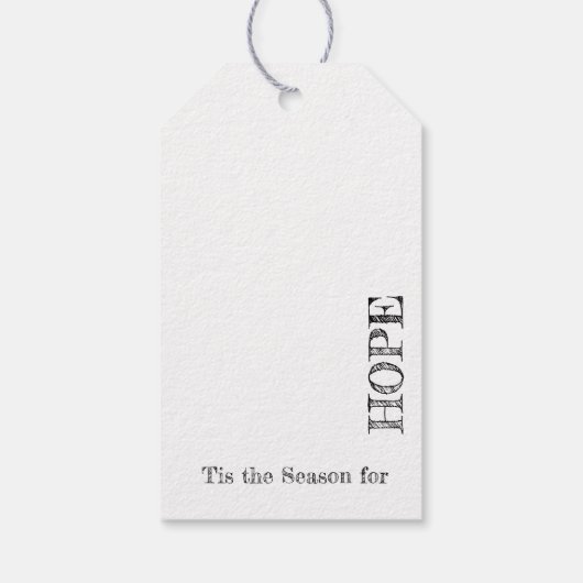 Bethlehem onder de kerstster cadeaulabel (Achterkant)