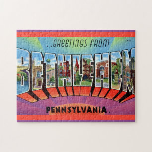 Bethlehem PA 11x14 ansichtkaart Legpuzzel