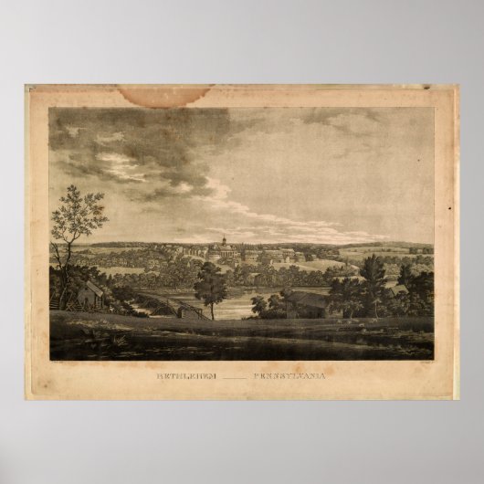 Bethlehem, Pennsylvania (1810-1854) Poster (Voorkant)