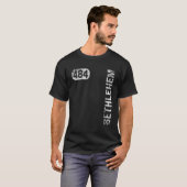 Bethlehem Pennsylvania 484 Area Code Retro T-shirt (Voorkant volledig)