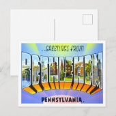 Bethlehem, Pennsylvania Big Letters Briefkaart (Voorkant / Achterkant)